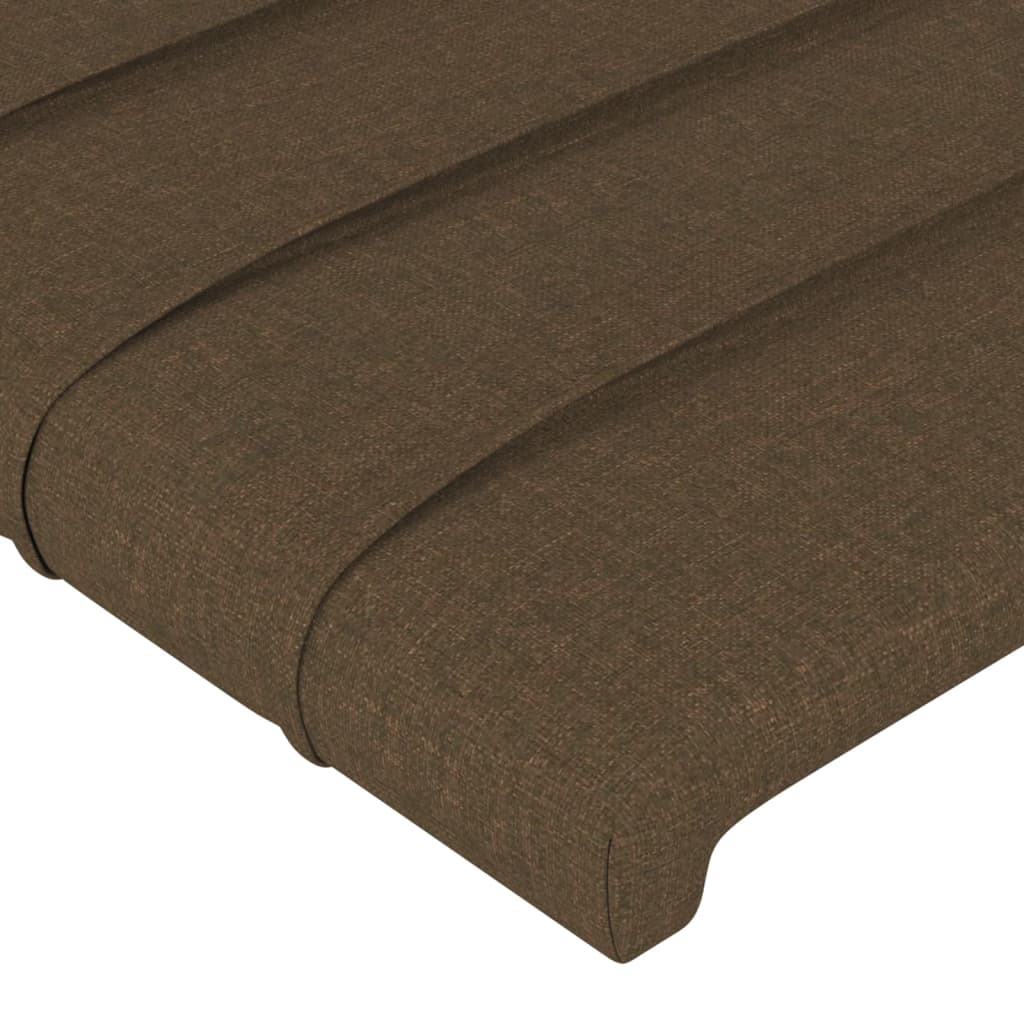 vidaXL Tăblii de pat, 4 buc, maro închis, 90x5x78/88 cm, textil vidaXL Tăblii de pat, 4 buc, maro închis, 90x5x78/88 cm, textil