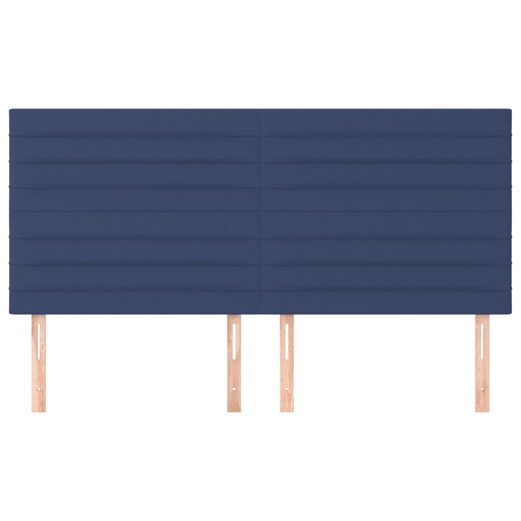 vidaXL Tăblii de pat, 4 buc, albastru, 100x5x78/88 cm, textil vidaXL Tăblii de pat, 4 buc, albastru, 100x5x78/88 cm, textil