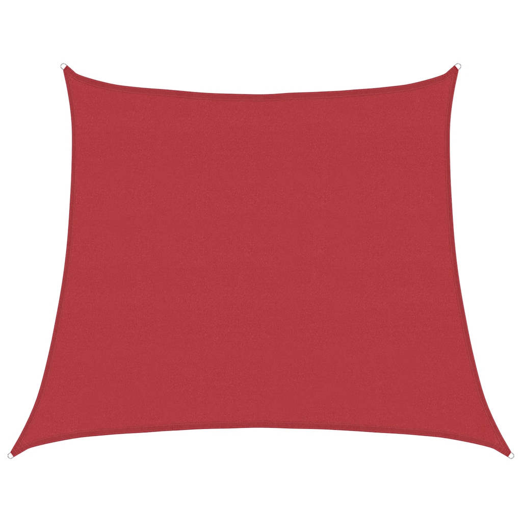 vidaXL Pânză parasolar, roșu, 4/5x4 m, HDPE, 160 g/m²
