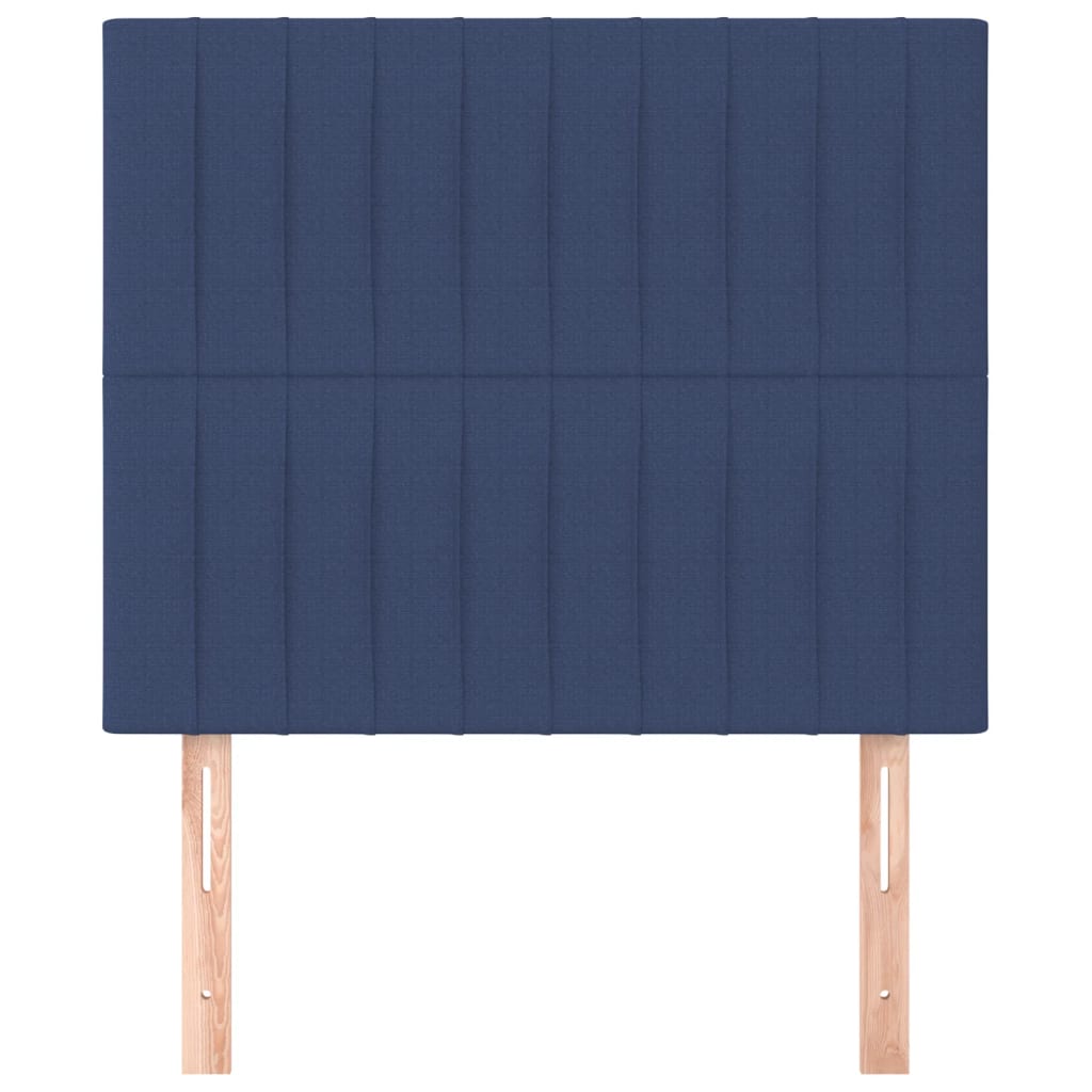 vidaXL Tăblii de pat, 2 buc, albastru, 100x5x78/88 cm, textil vidaXL Tăblii de pat, 2 buc, albastru, 100x5x78/88 cm, textil