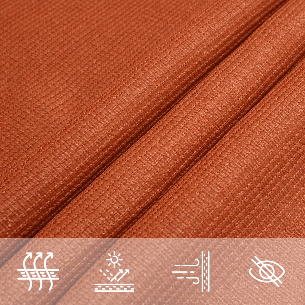 vidaXL Pânză parasolar, portocaliu, 2x2, m HDPE, 160 g/m² vidaXL Pânză parasolar, portocaliu, 2x2, m HDPE, 160 g/m²