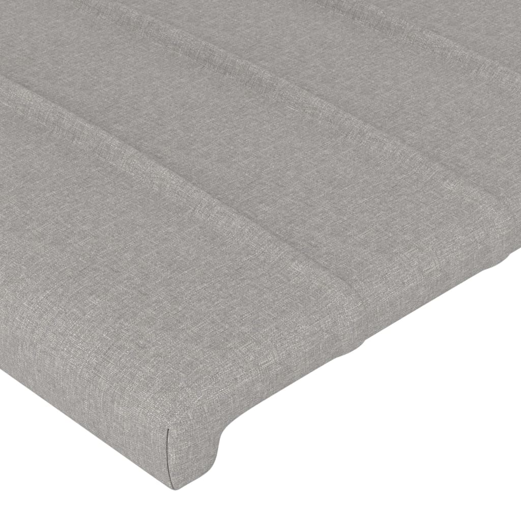 vidaXL Tăblii de pat, 4 buc, gri deschis, 80x5x78/88 cm, textil vidaXL Tăblii de pat, 4 buc, gri deschis, 80x5x78/88 cm, textil