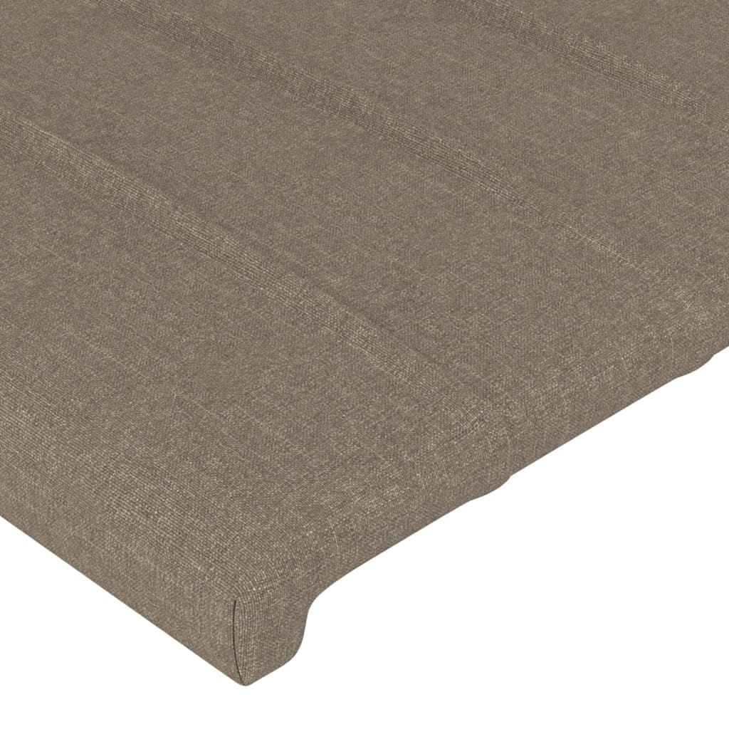 vidaXL Tăblii de pat, 4 buc, gri taupe, 80x5x78/88 cm, textil