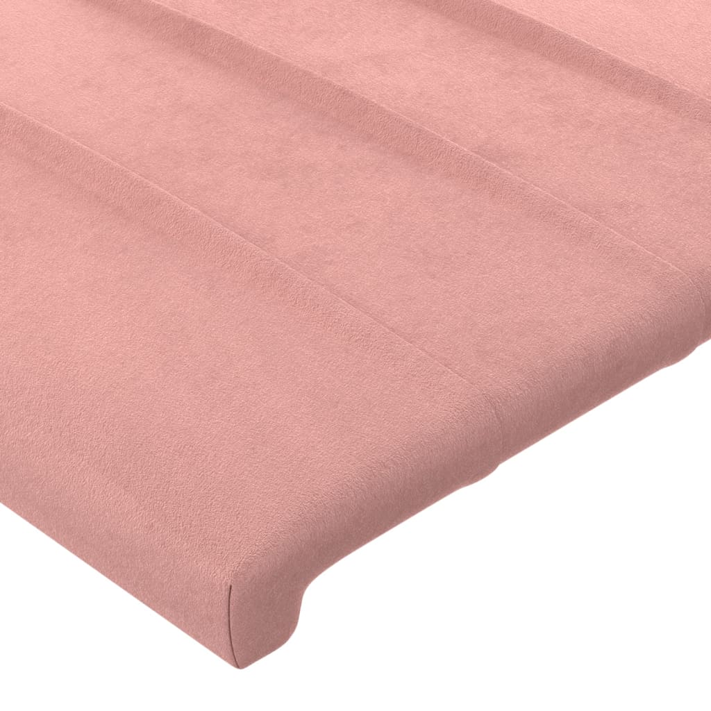 vidaXL Tăblii de pat, 4 buc, roz, 90x5x78/88 cm, catifea vidaXL Tăblii de pat, 4 buc, roz, 90x5x78/88 cm, catifea