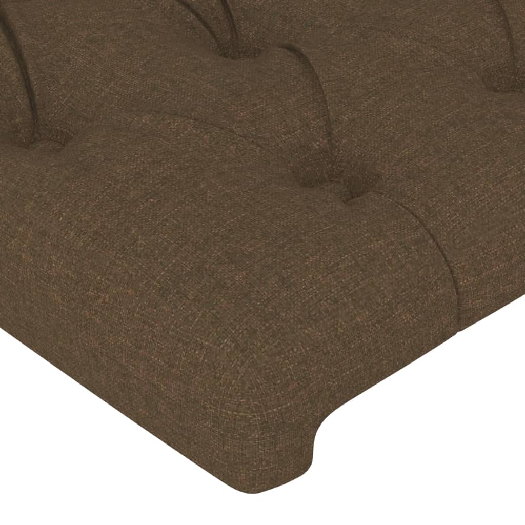 vidaXL Tăblii de pat, 4 buc, maro închis, 72x7x78/88 cm, textil vidaXL Tăblii de pat, 4 buc, maro închis, 72x7x78/88 cm, textil