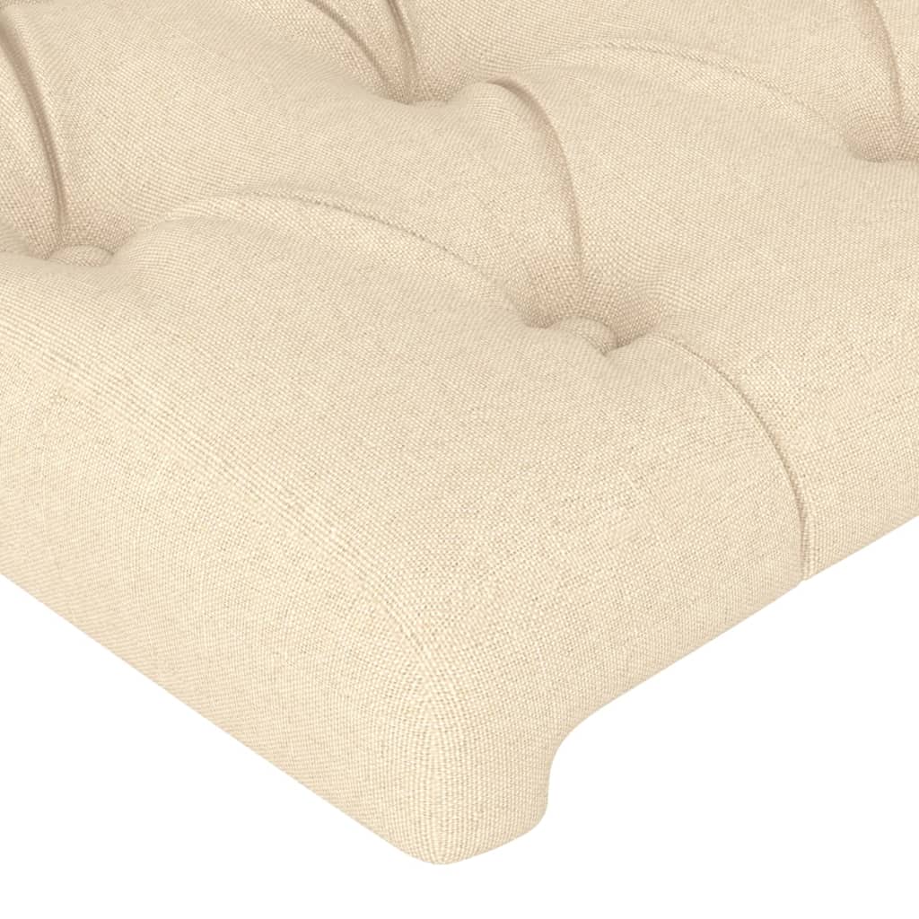 vidaXL Tăblii de pat, 4 buc, crem, 72x7x78/88 cm, textil