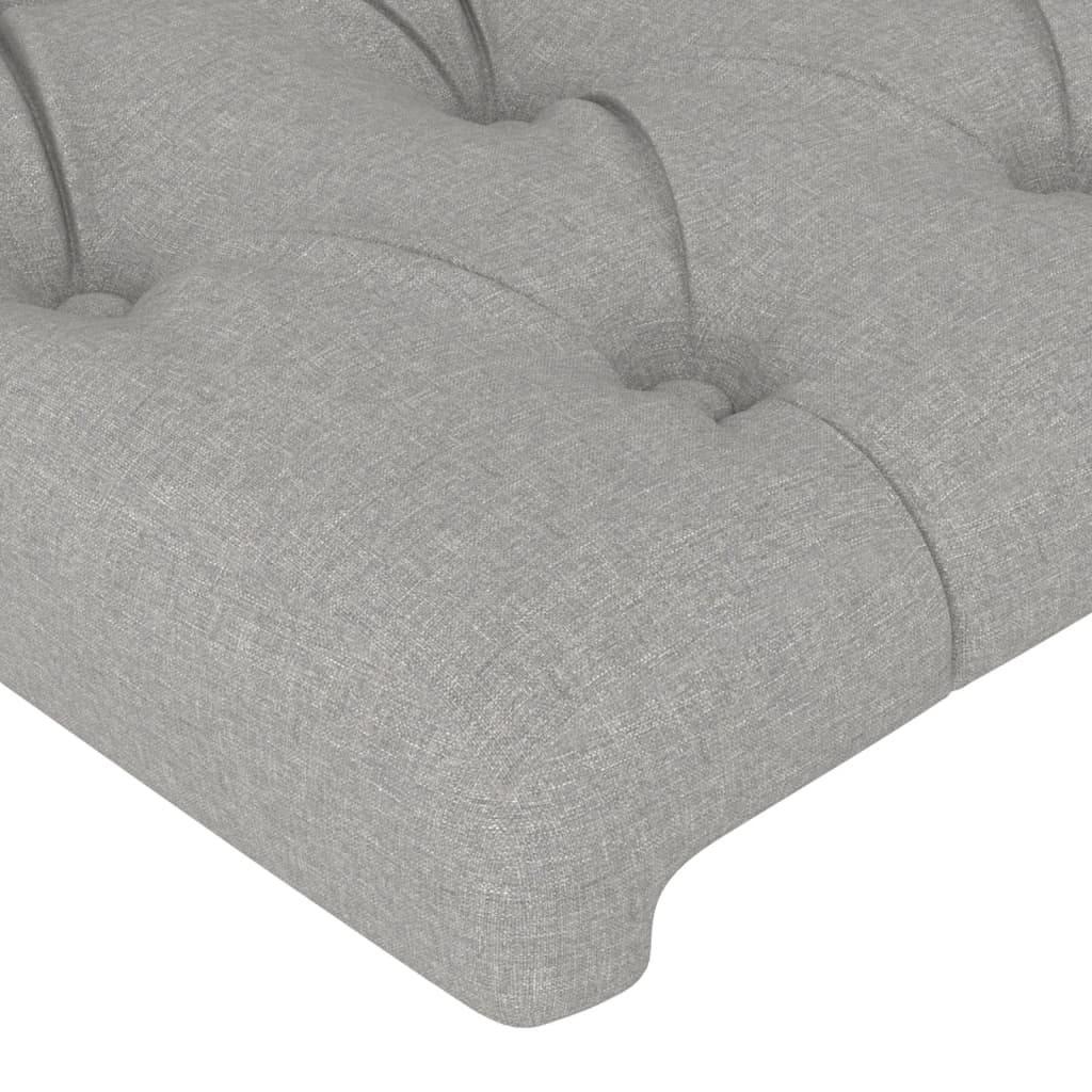 vidaXL Tăblii de pat, 4 buc, gri deschis, 80x7x78/88 cm, textil vidaXL Tăblii de pat, 4 buc, gri deschis, 80x7x78/88 cm, textil