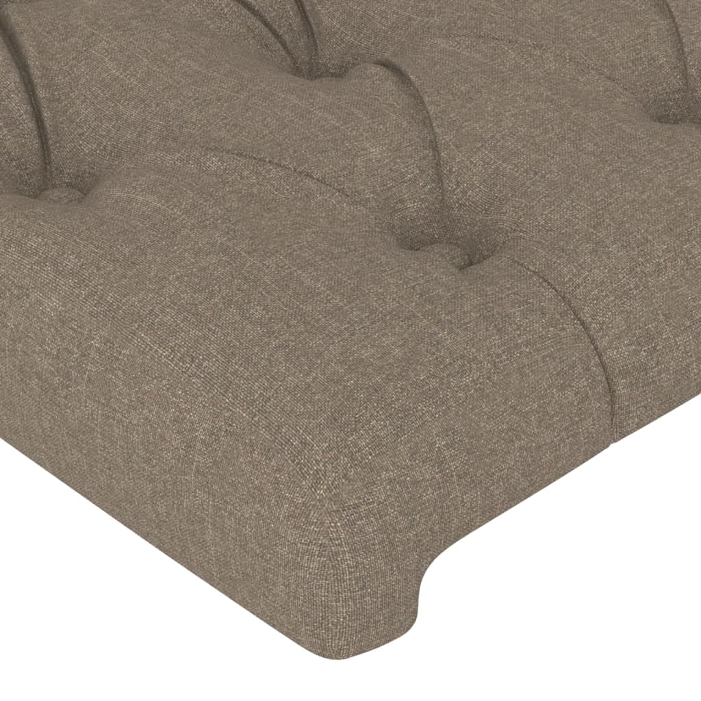 vidaXL Tăblii de pat, 4 buc, gri taupe, 80x7x78/88 cm, textil