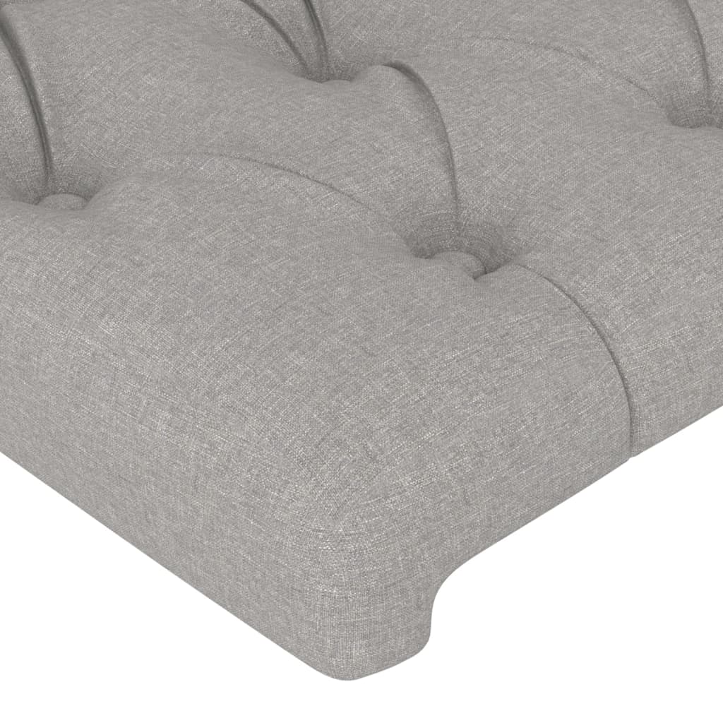 vidaXL Tăblii de pat, 4 buc, gri deschis, 90x7x78/88 cm, textil vidaXL Tăblii de pat, 4 buc, gri deschis, 90x7x78/88 cm, textil