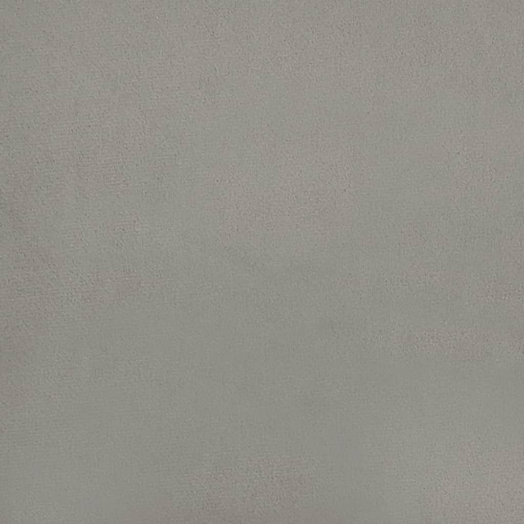 vidaXL Tăblii de pat, 4 buc, gri deschis, 80x7x78/88 cm, catifea vidaXL Tăblii de pat, 4 buc, gri deschis, 80x7x78/88 cm, catifea