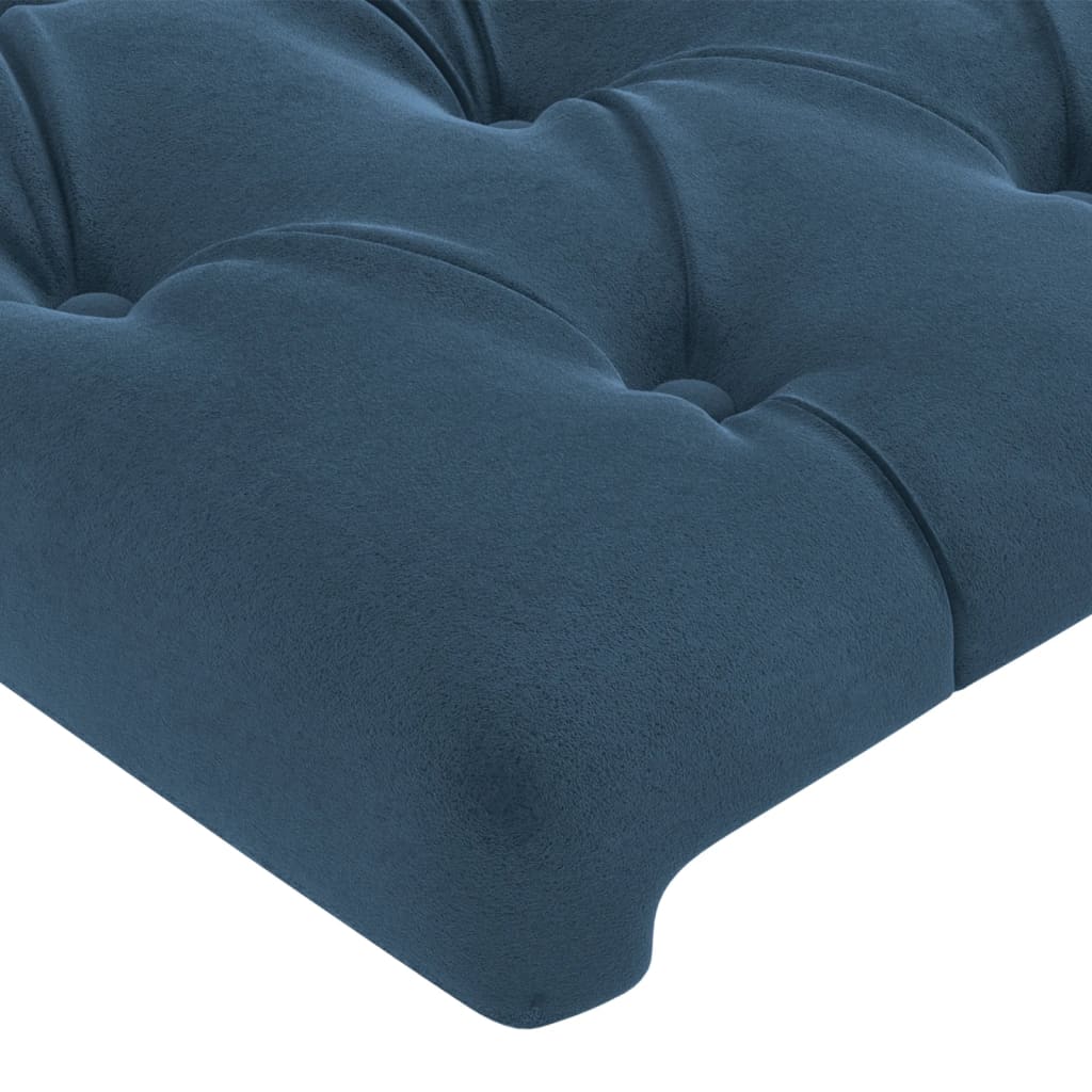 vidaXL Tăblii de pat, 4 buc, albastru închis, 80x7x78/88 cm, catifea vidaXL Tăblii de pat, 4 buc, albastru închis, 80x7x78/88 cm, catifea