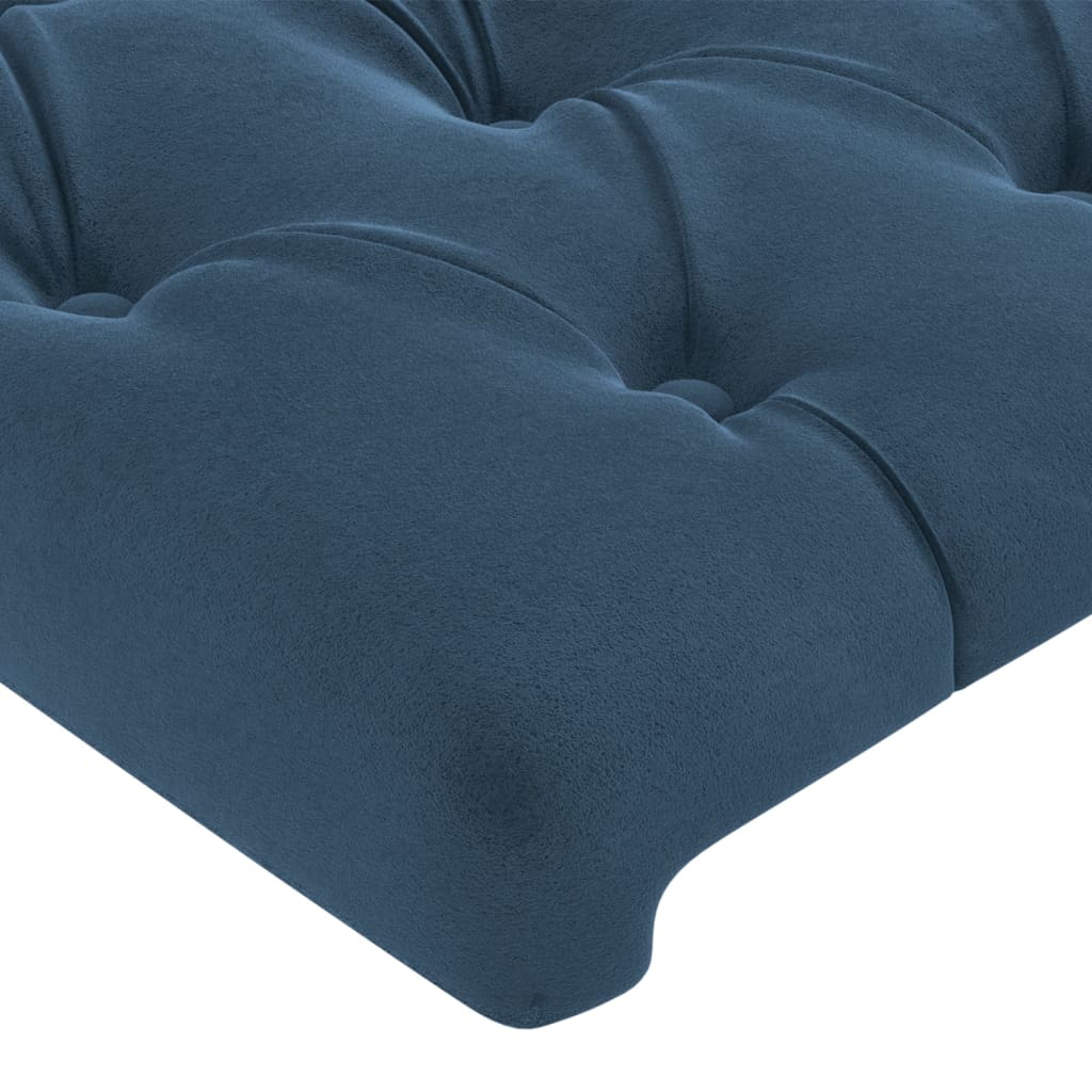 vidaXL Tăblii de pat, 4 buc, albastru închis, 90x7x78/88 cm, catifea vidaXL Tăblii de pat, 4 buc, albastru închis, 90x7x78/88 cm, catifea
