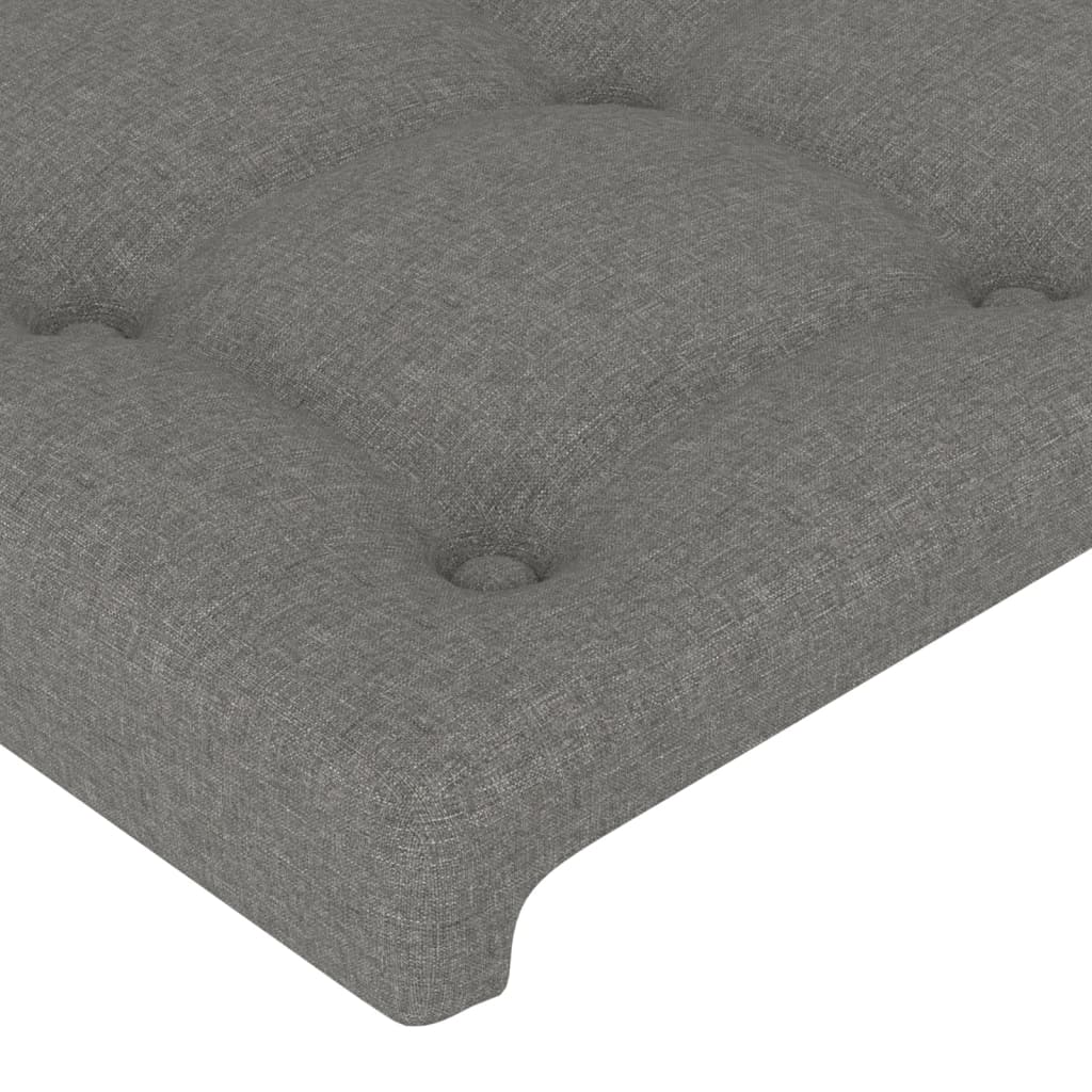 vidaXL Tăblii de pat, 4 buc, gri închis, 80x5x78/88 cm, textil vidaXL Tăblii de pat, 4 buc, gri închis, 80x5x78/88 cm, textil