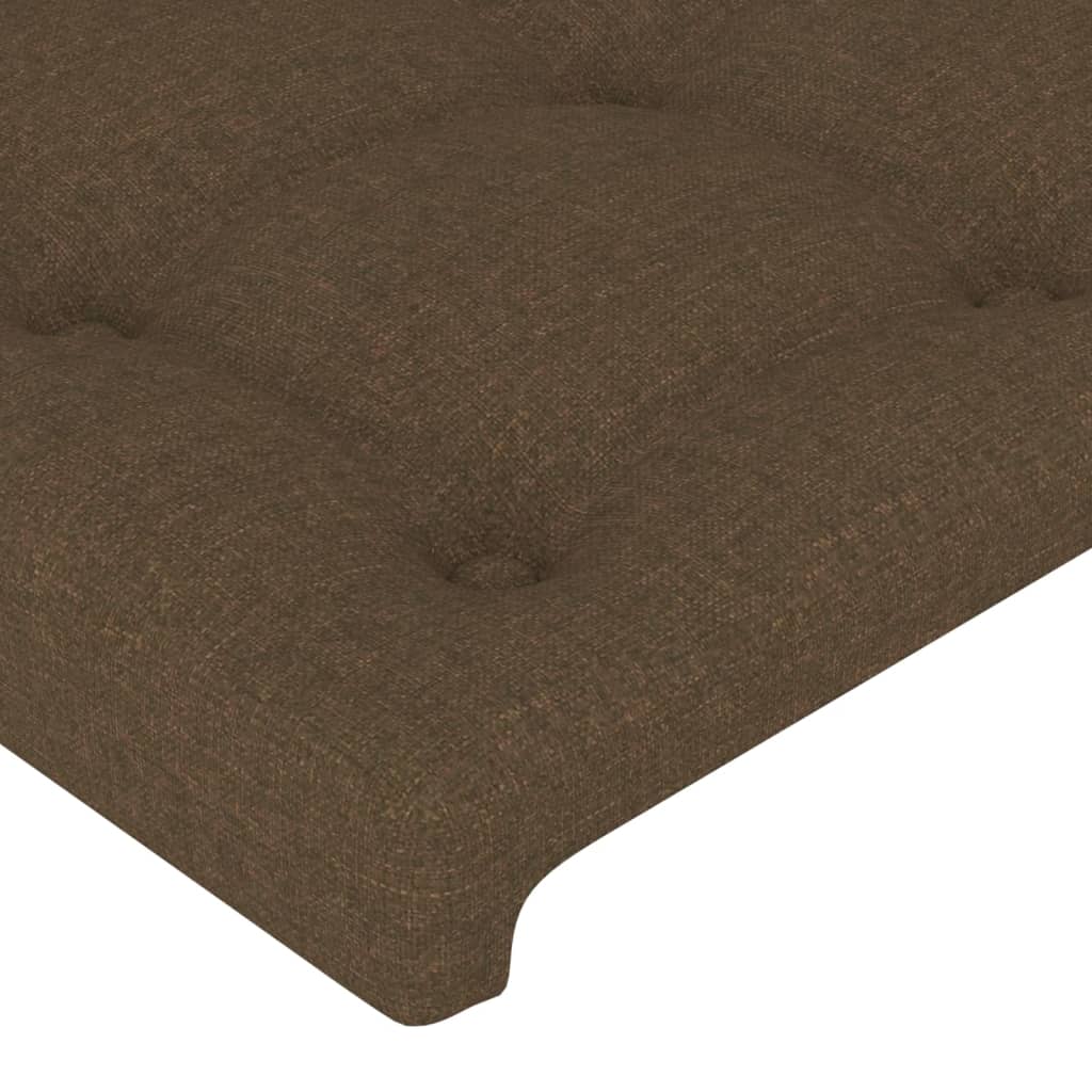 vidaXL Tăblii de pat, 4 buc, maro închis, 80x5x78/88 cm, textil vidaXL Tăblii de pat, 4 buc, maro închis, 80x5x78/88 cm, textil