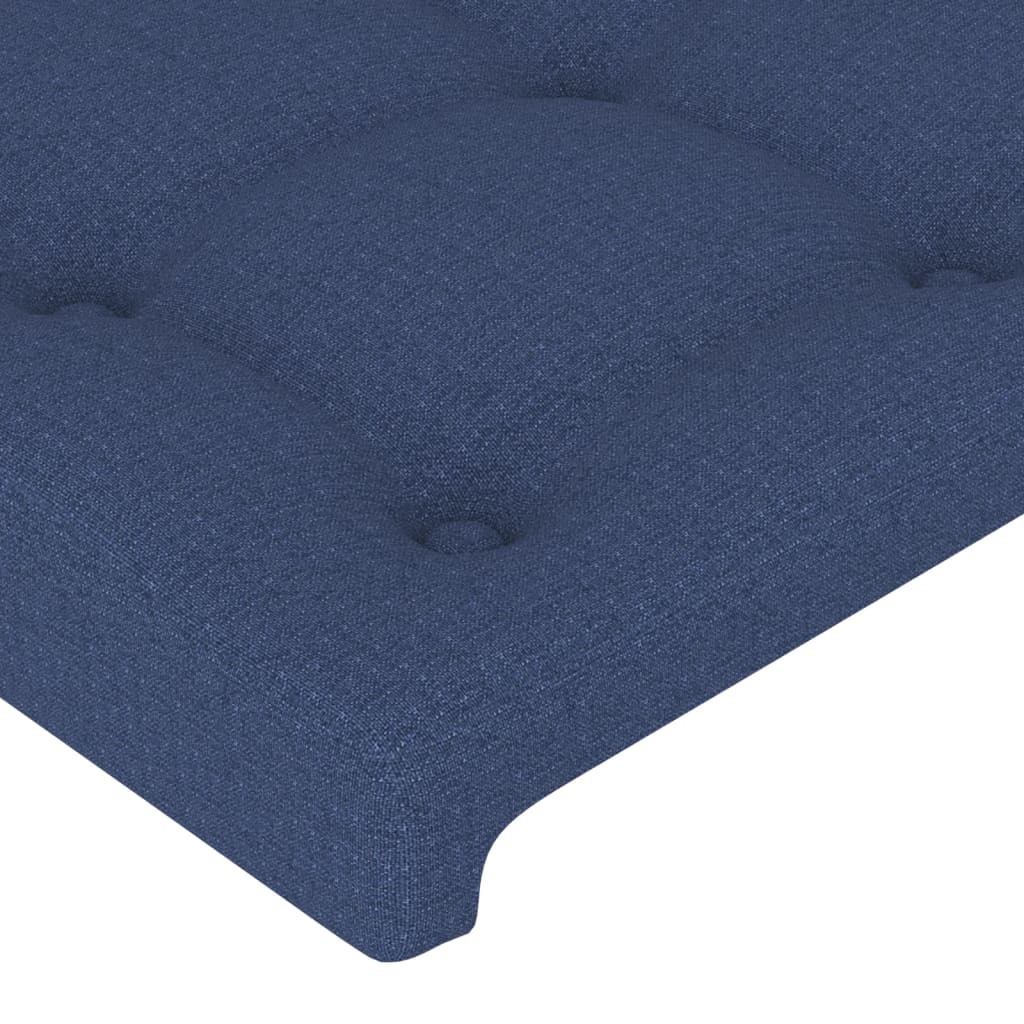 vidaXL Tăblii de pat, 4 buc, albastru, 80x5x78/88 cm, textil