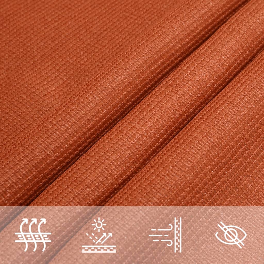 vidaXL Pânză parasolar, portocaliu, 3,5x4,5 m, HDPE, 160 g/m² vidaXL Pânză parasolar, portocaliu, 3,5x4,5 m, HDPE, 160 g/m²