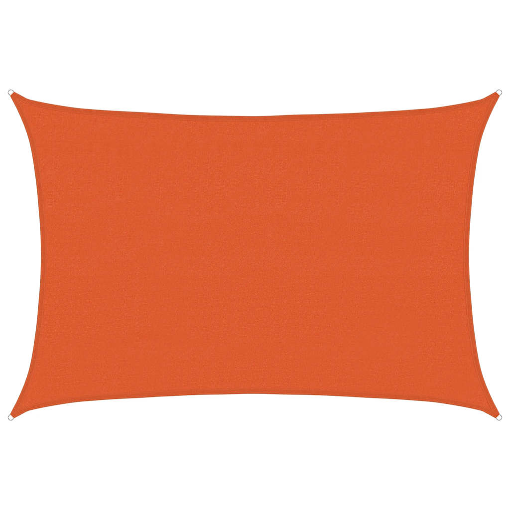 vidaXL Pânză parasolar, portocaliu, 4x6 m, HDPE, 160 g/m²