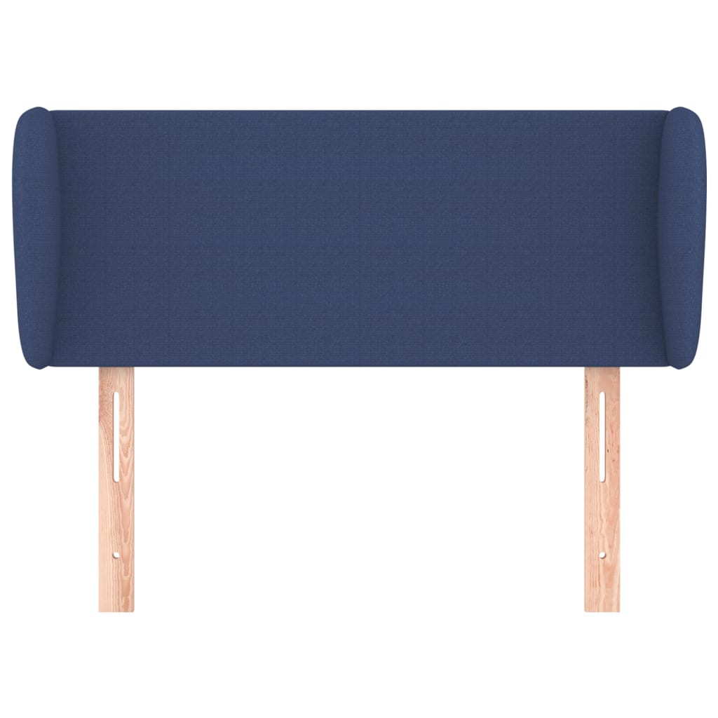 vidaXL Tăblie de pat cu aripioare, albastru, 83x23x78/88 cm  textil