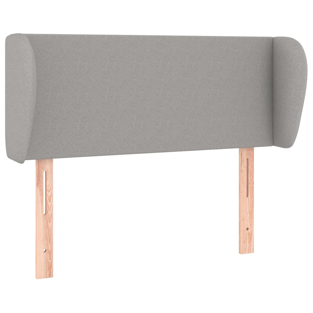 vidaXL Tăblie de pat cu aripioare gri deschis 103x23x78/88 cm textil vidaXL Tăblie de pat cu aripioare gri deschis 103x23x78/88 cm textil