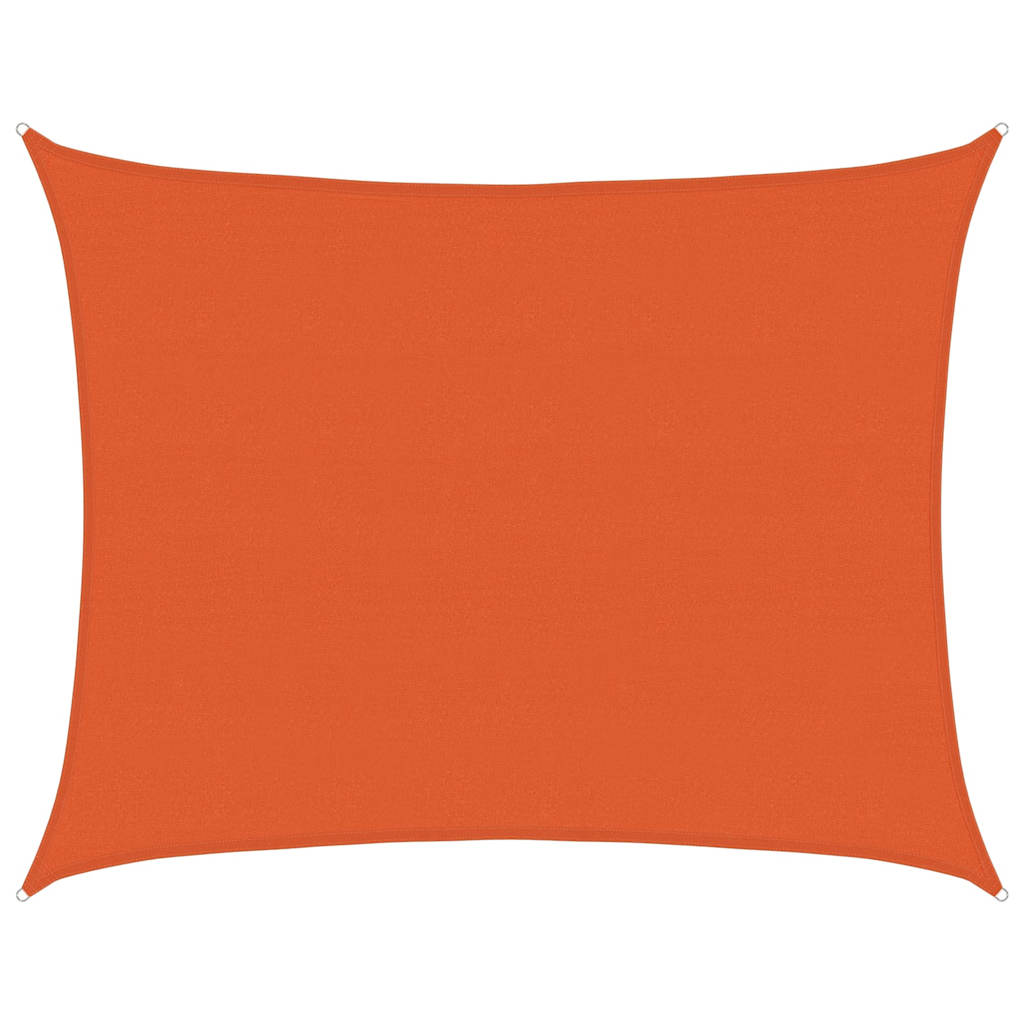 vidaXL Pânză parasolar, portocaliu dreptunghiular 6x7 m HDPE 160 g/m²