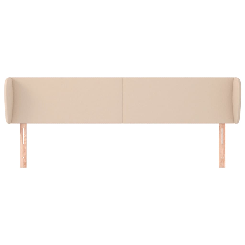 vidaXL Tăblie pat cu aripioare cappuccino 163x23x78/88cm piele eco