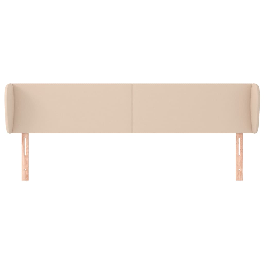 vidaXL Tăblie pat cu aripioare cappuccino 183x23x78/88 cm piele eco vidaXL Tăblie pat cu aripioare cappuccino 183x23x78/88 cm piele eco