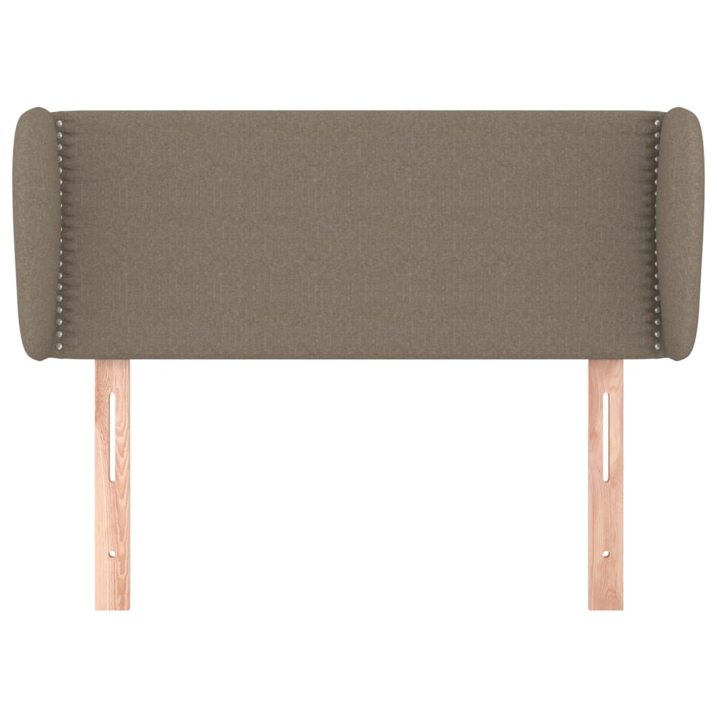 vidaXL Tăblie de pat cu aripioare gri taupe 93x23x78/88 cm textil