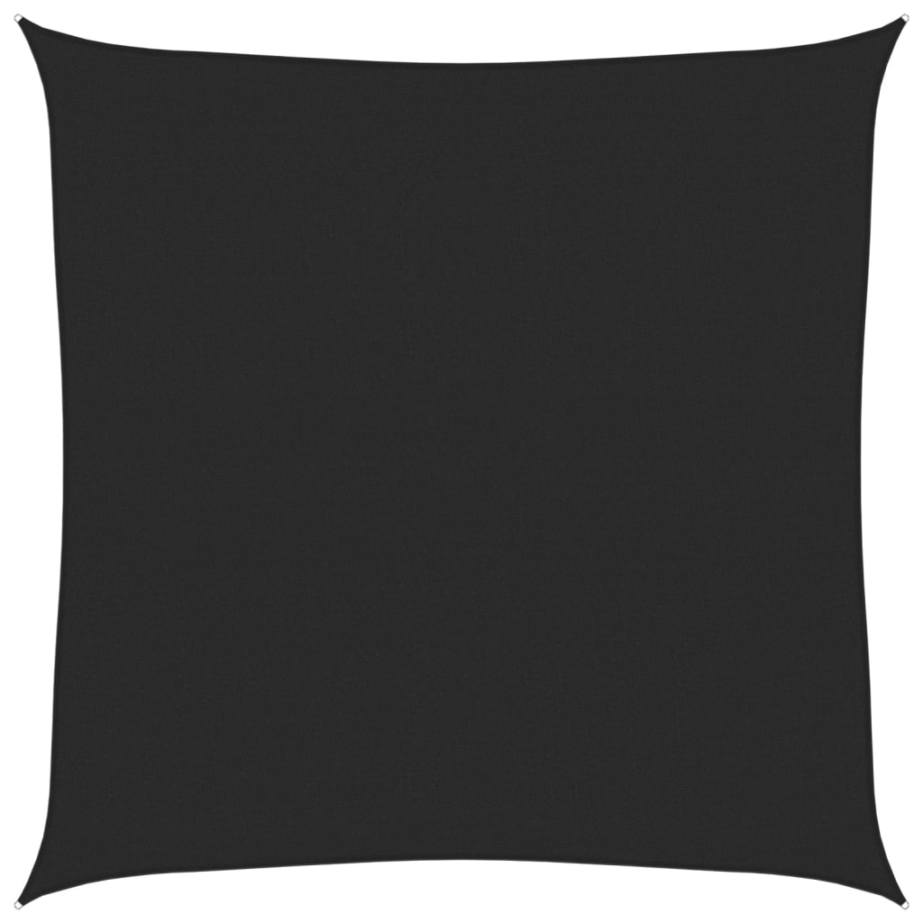 vidaXL Pânză parasolar, negru, 4x4 m, HDPE, 160 g/m²
