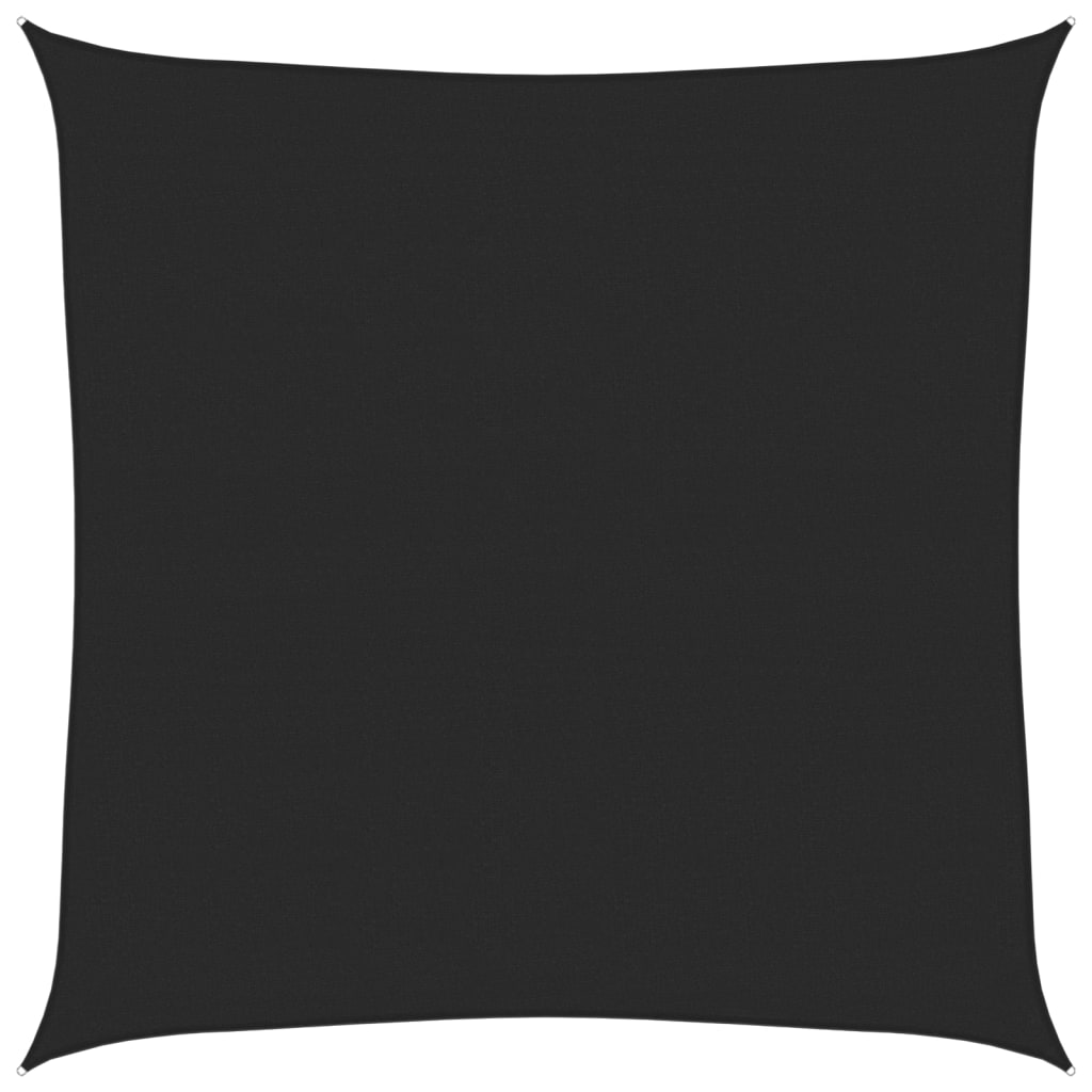 vidaXL Pânză parasolar, negru, 5x5 m, HDPE, 160 g/m²