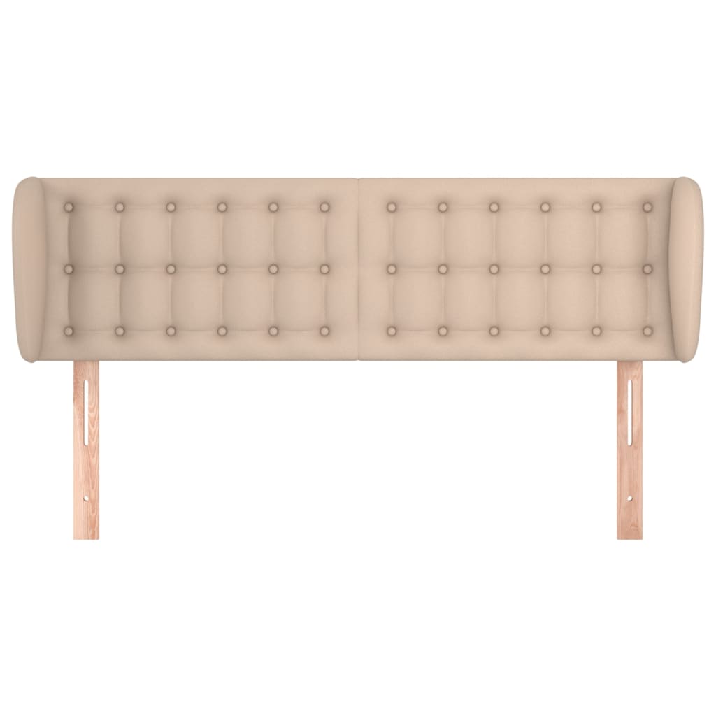 vidaXL Tăblie pat cu aripioare cappuccino 147x23x78/88cm piele eco