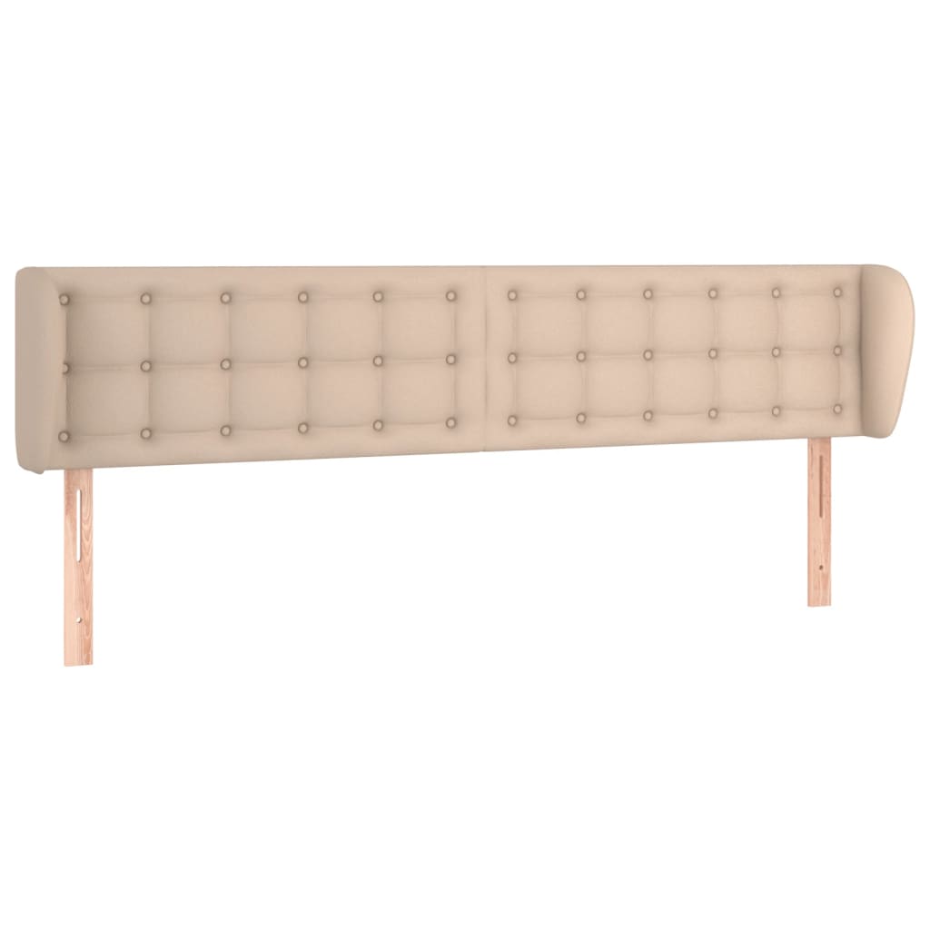 vidaXL Tăblie pat cu aripioare cappuccino 203x23x78/88cm piele eco vidaXL Tăblie pat cu aripioare cappuccino 203x23x78/88cm piele eco