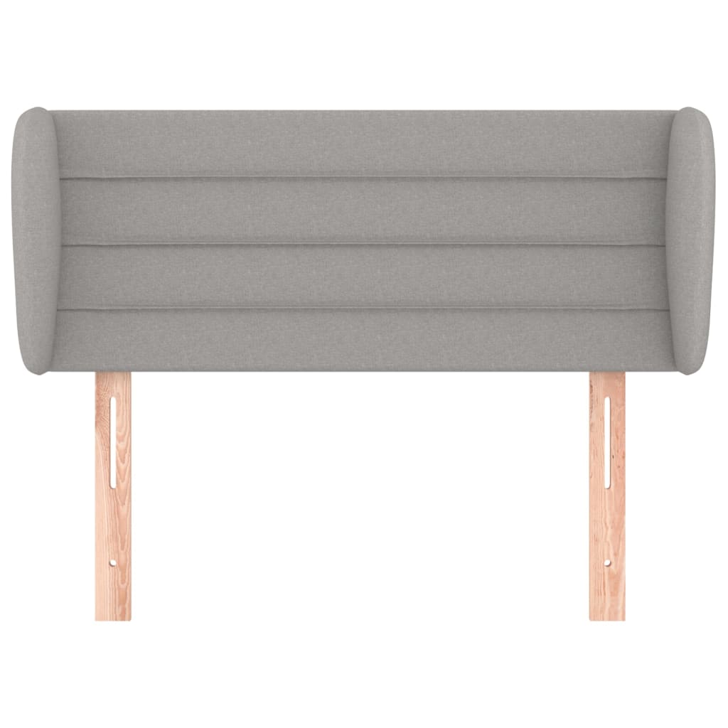 vidaXL Tăblie de pat cu aripioare gri deschis 103x23x78/88 cm textil vidaXL Tăblie de pat cu aripioare gri deschis 103x23x78/88 cm textil