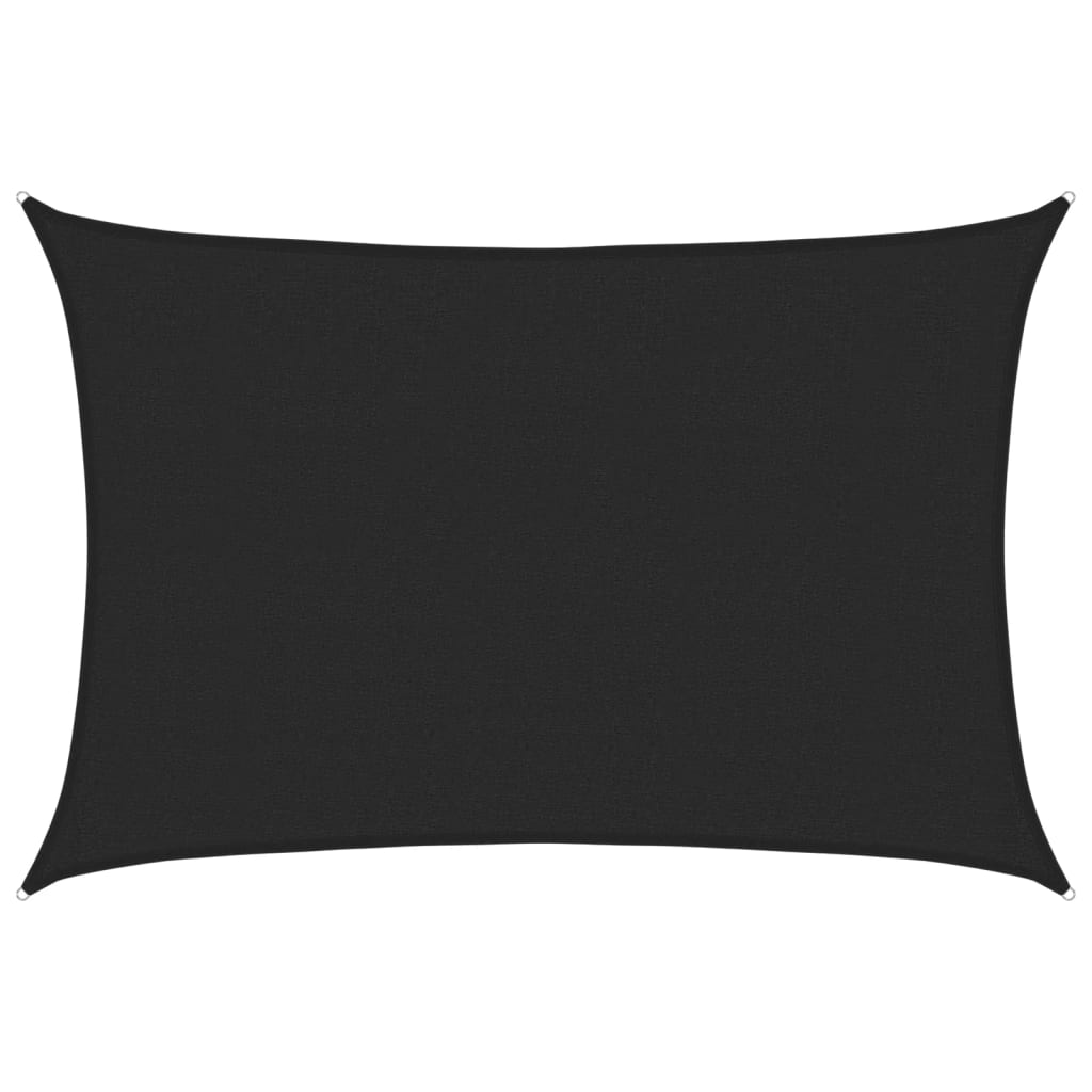 vidaXL Pânză parasolar, negru, 2,5x3,5 m, HDPE, 160 g/m² vidaXL Pânză parasolar, negru, 2,5x3,5 m, HDPE, 160 g/m²