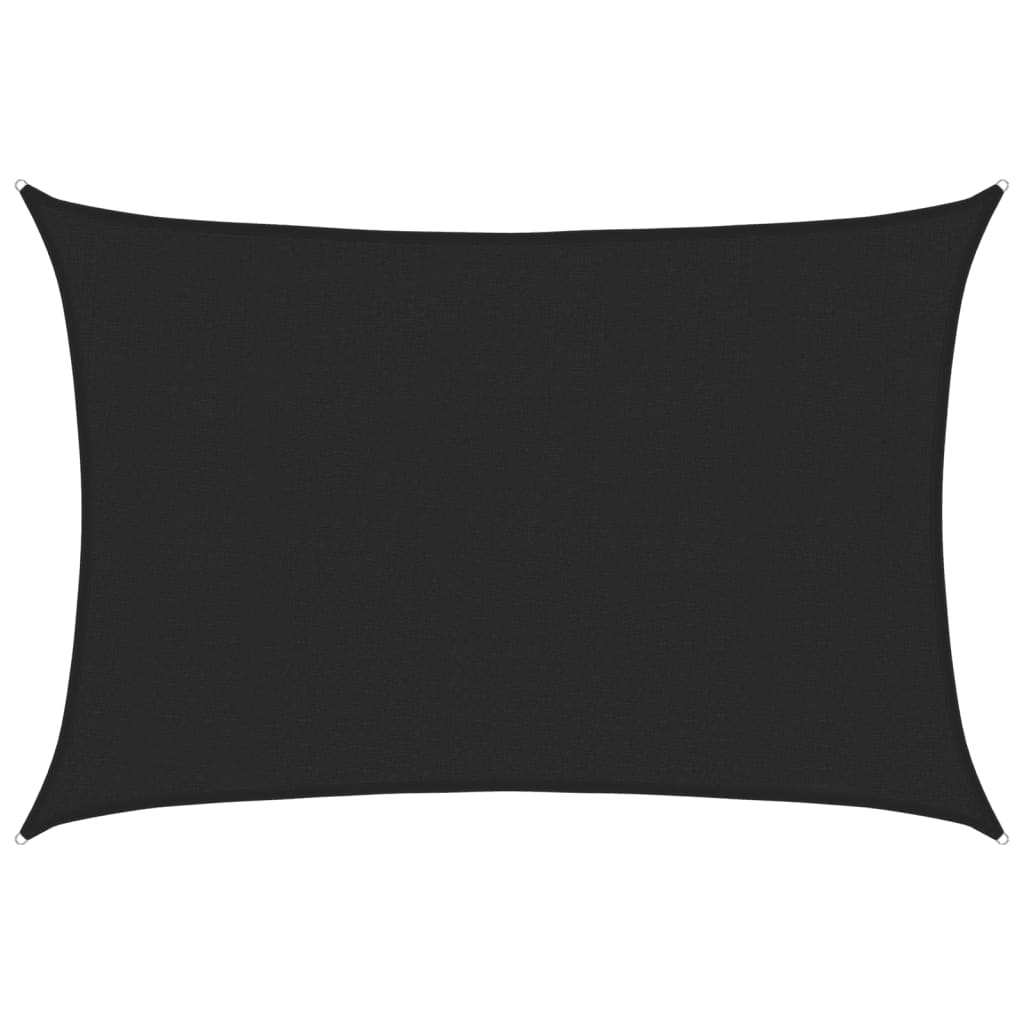 vidaXL Pânză parasolar, negru, 3x4 m, HDPE, 160 g/m² vidaXL Pânză parasolar, negru, 3x4 m, HDPE, 160 g/m²