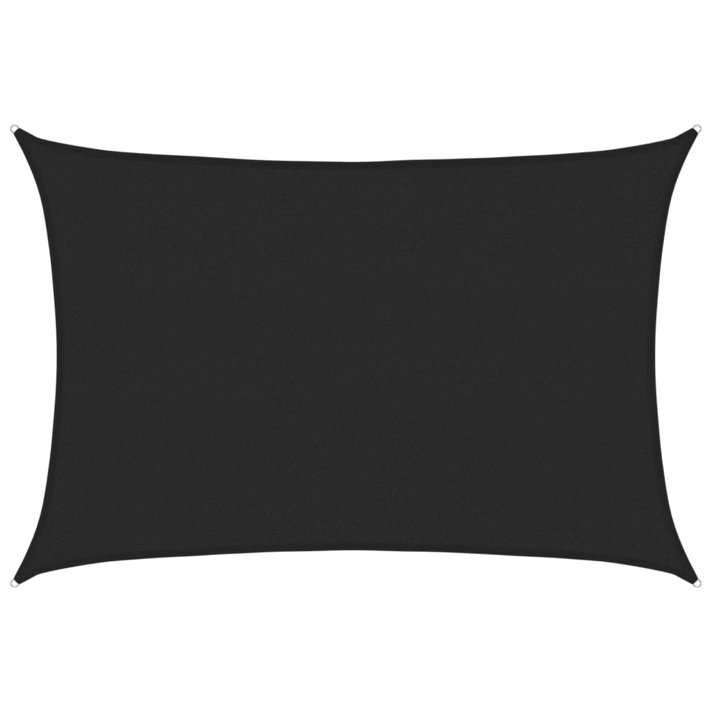 vidaXL Parasolar, negru, 3x5 m, HDPE, 160 g/m²