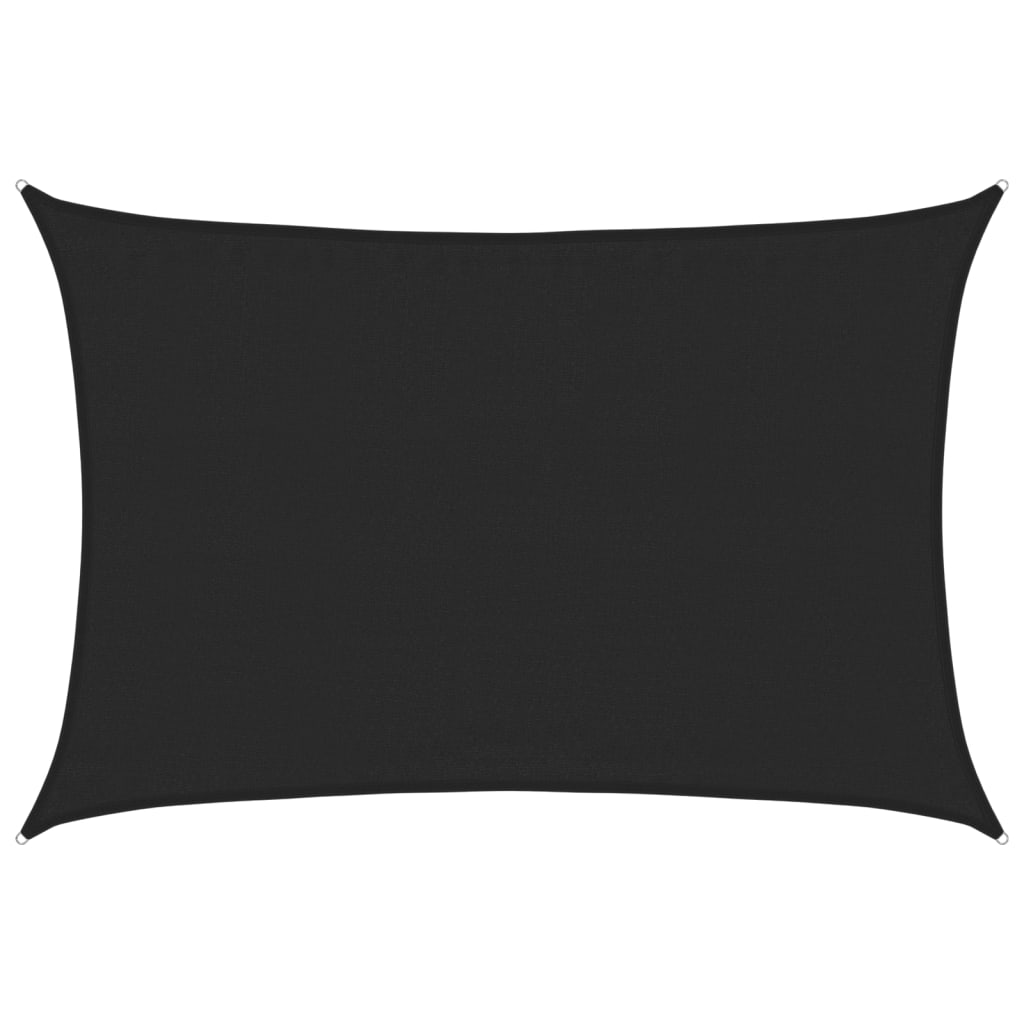vidaXL Pânză parasolar, negru, 3,5x4,5 m, HDPE, 160 g/m² vidaXL Pânză parasolar, negru, 3,5x4,5 m, HDPE, 160 g/m²