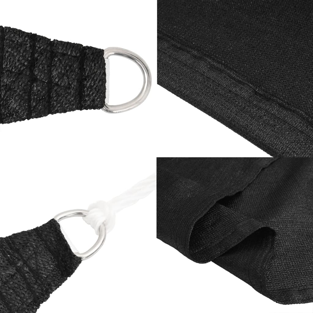 vidaXL Parasolar, negru, 4x7 m, HDPE, 160 g/m²