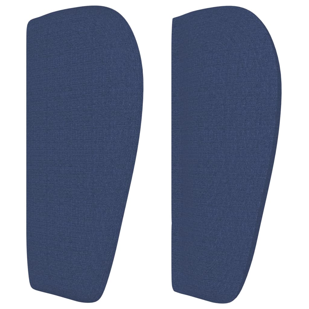 vidaXL Tăblie de pat cu aripioare albastru 93x23x78/88 cm textil vidaXL Tăblie de pat cu aripioare albastru 93x23x78/88 cm textil