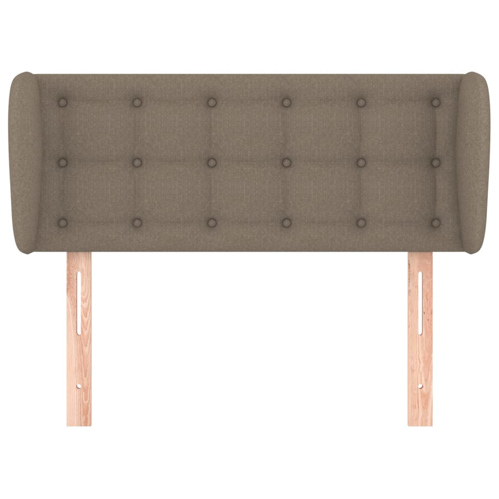vidaXL Tăblie de pat cu aripioare gri taupe 83x23x78/88 cm textil