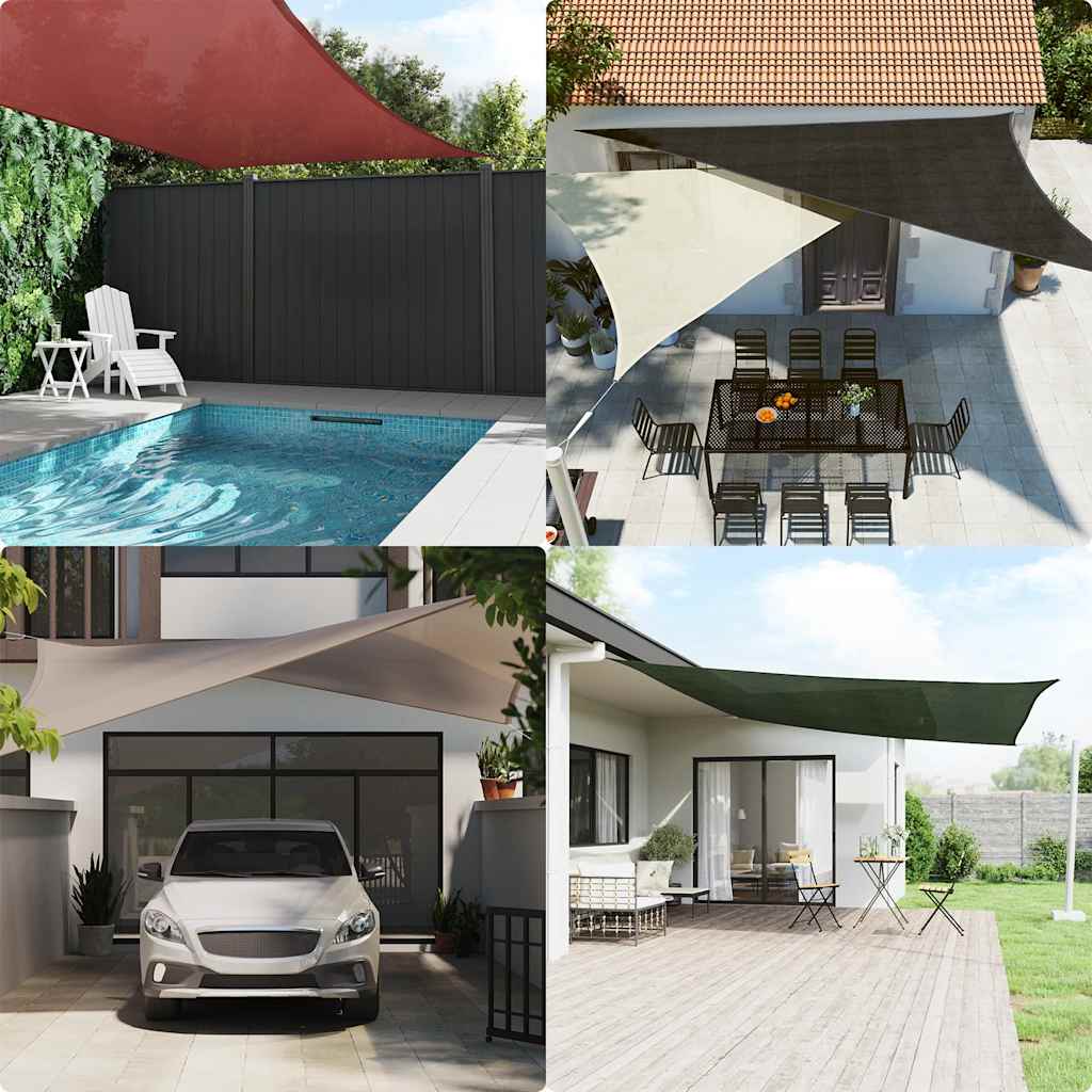 vidaXL Pânză parasolar, negru, 4x5x5 m, HDPE, 160 g/m² vidaXL Pânză parasolar, negru, 4x5x5 m, HDPE, 160 g/m²