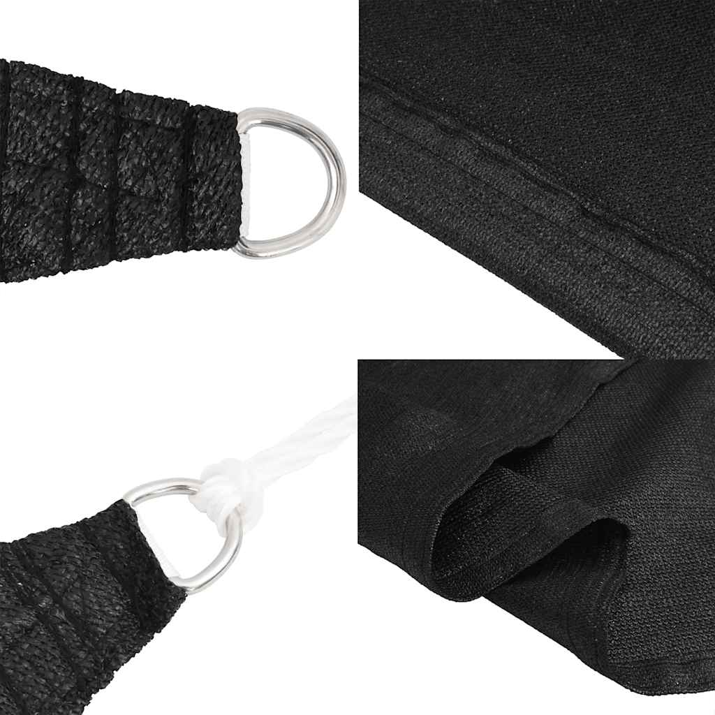 vidaXL Pânză parasolar, negru, 4/5x4 m, HDPE, 160 g/m², trapez vidaXL Pânză parasolar, negru, 4/5x4 m, HDPE, 160 g/m², trapez