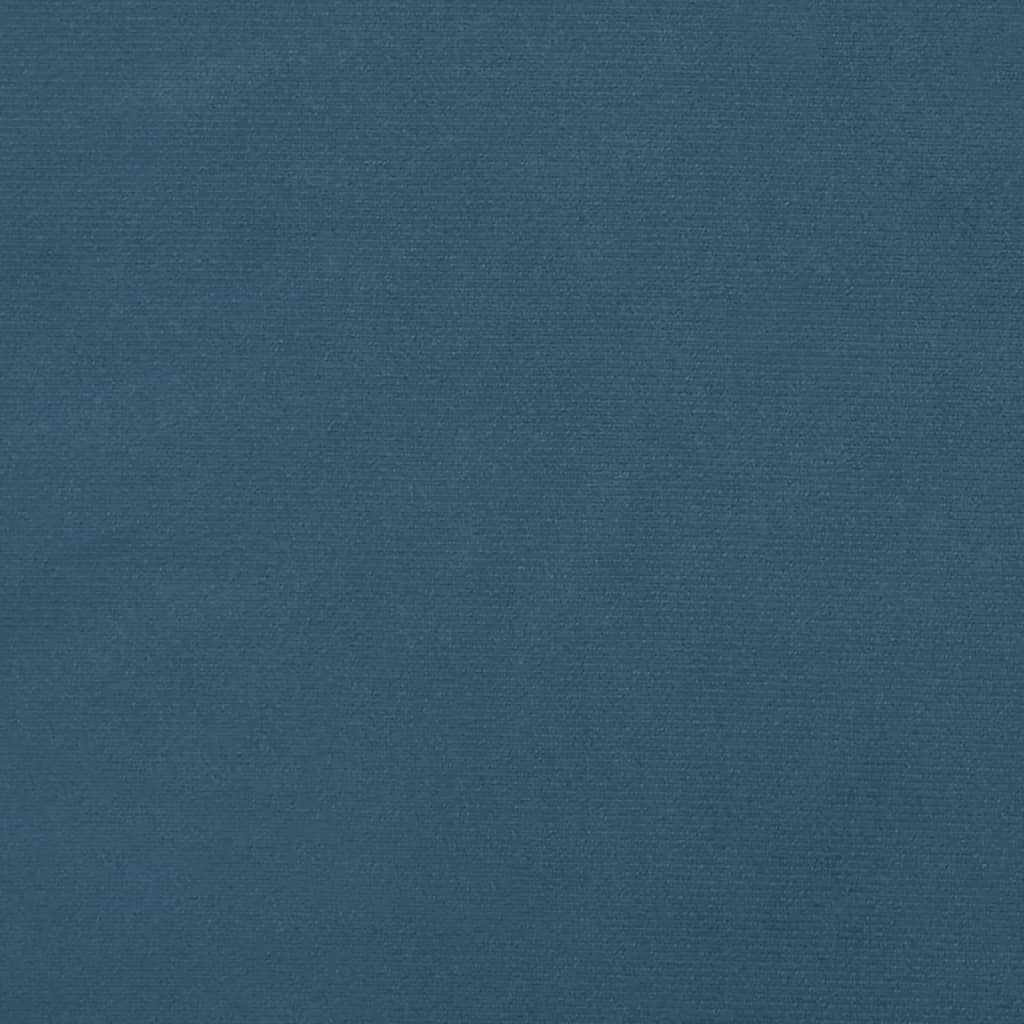 vidaXL Tăblie pat cu urechi albastru închis 163x23x118/128 cm catifea vidaXL Tăblie pat cu urechi albastru închis 163x23x118/128 cm catifea