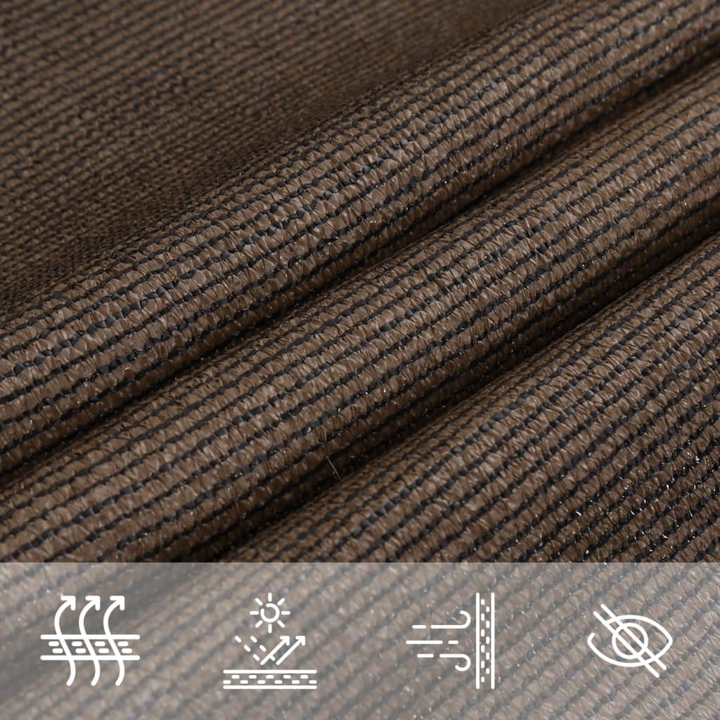 vidaXL Pânză parasolar, maro, 7x7 m, 160 g/m², HDPE vidaXL Pânză parasolar, maro, 7x7 m, 160 g/m², HDPE
