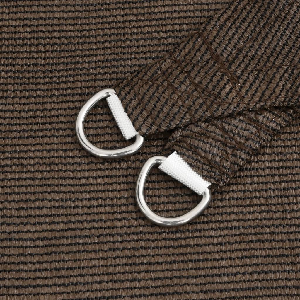 vidaXL Pânză parasolar, maro, 2x3,5m , HDPE, 160 g/m²