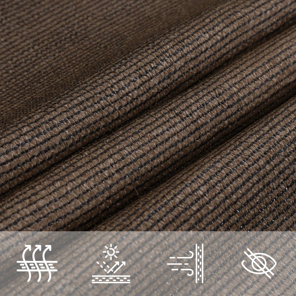 vidaXL Pânză parasolar, maro, 2,5x3,5 m, HDPE, 160 g/m² vidaXL Pânză parasolar, maro, 2,5x3,5 m, HDPE, 160 g/m²