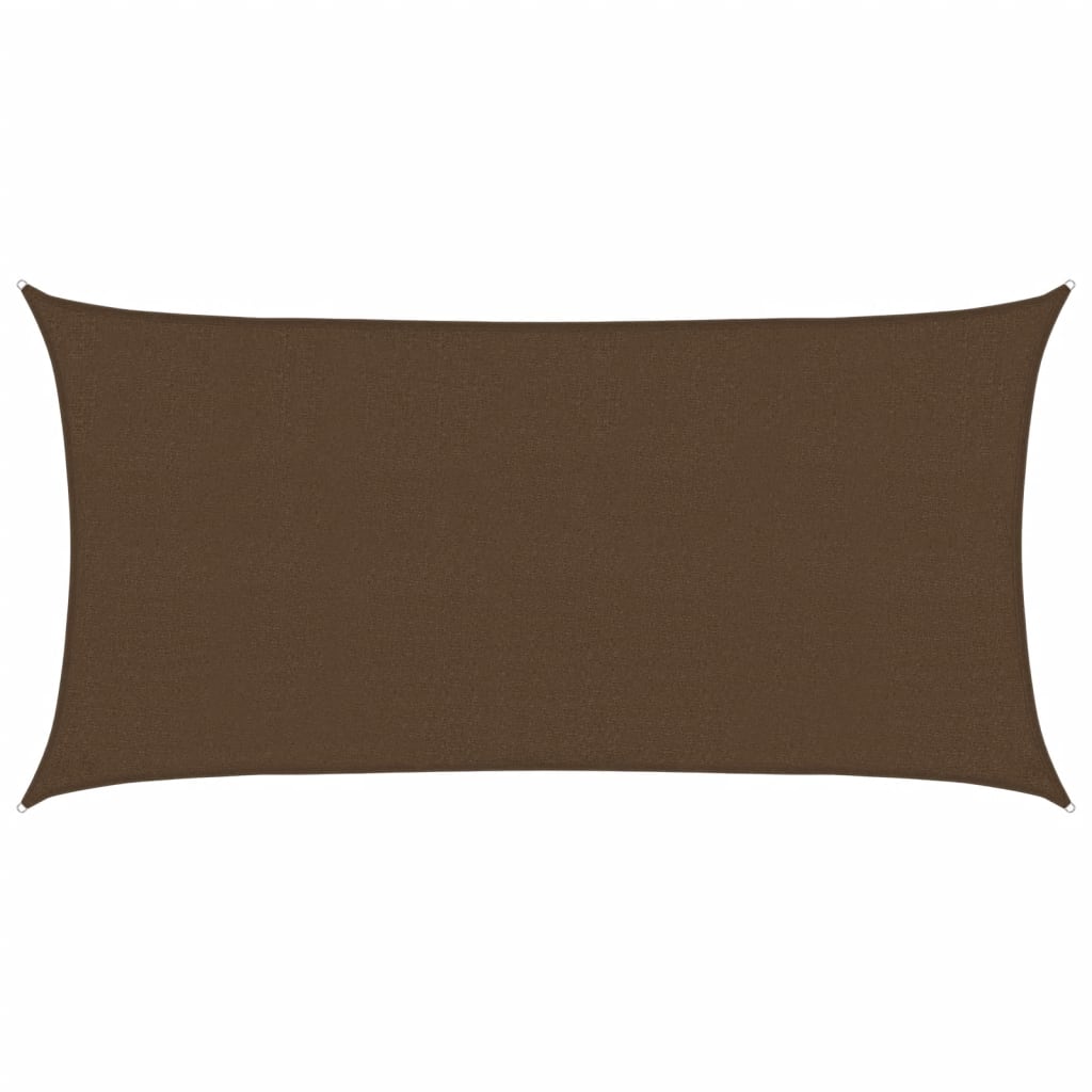 vidaXL Pânză parasolar, maro, 2,5x5 m, HDPE, 160 g/m²