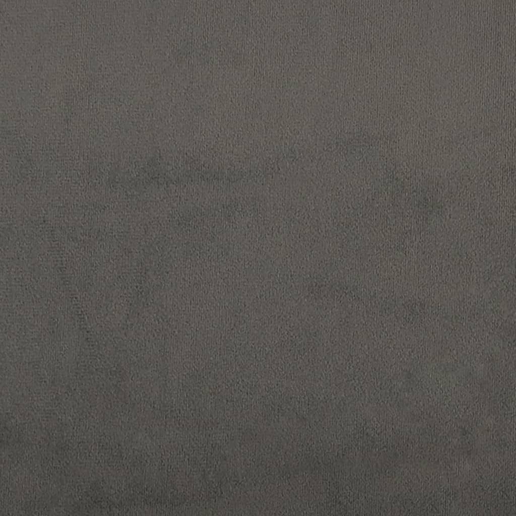 vidaXL Tăblie de pat cu aripioare gri închis 183x23x118/128 cm catifea vidaXL Tăblie de pat cu aripioare gri închis 183x23x118/128 cm catifea