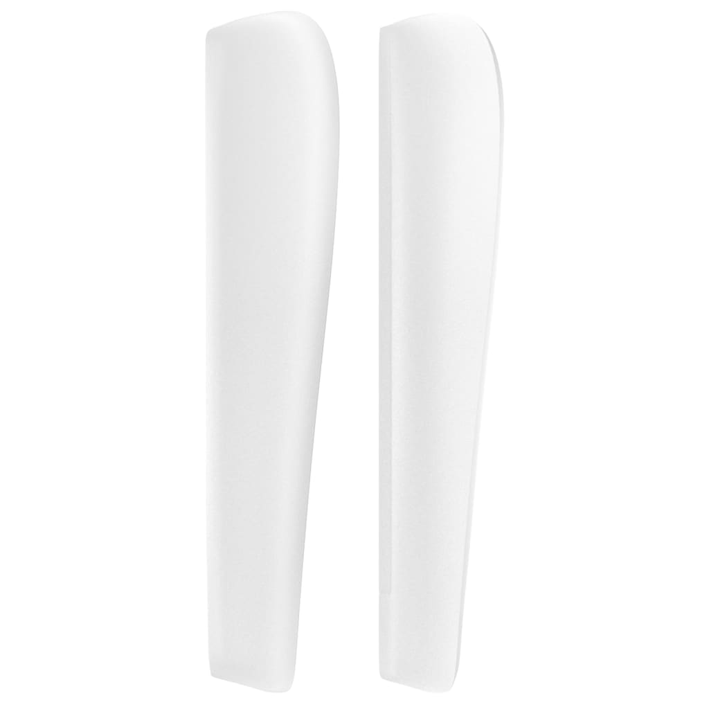 vidaXL Tăblie de pat cu aripioare, alb, 103x23x118/128 cm, piele eco