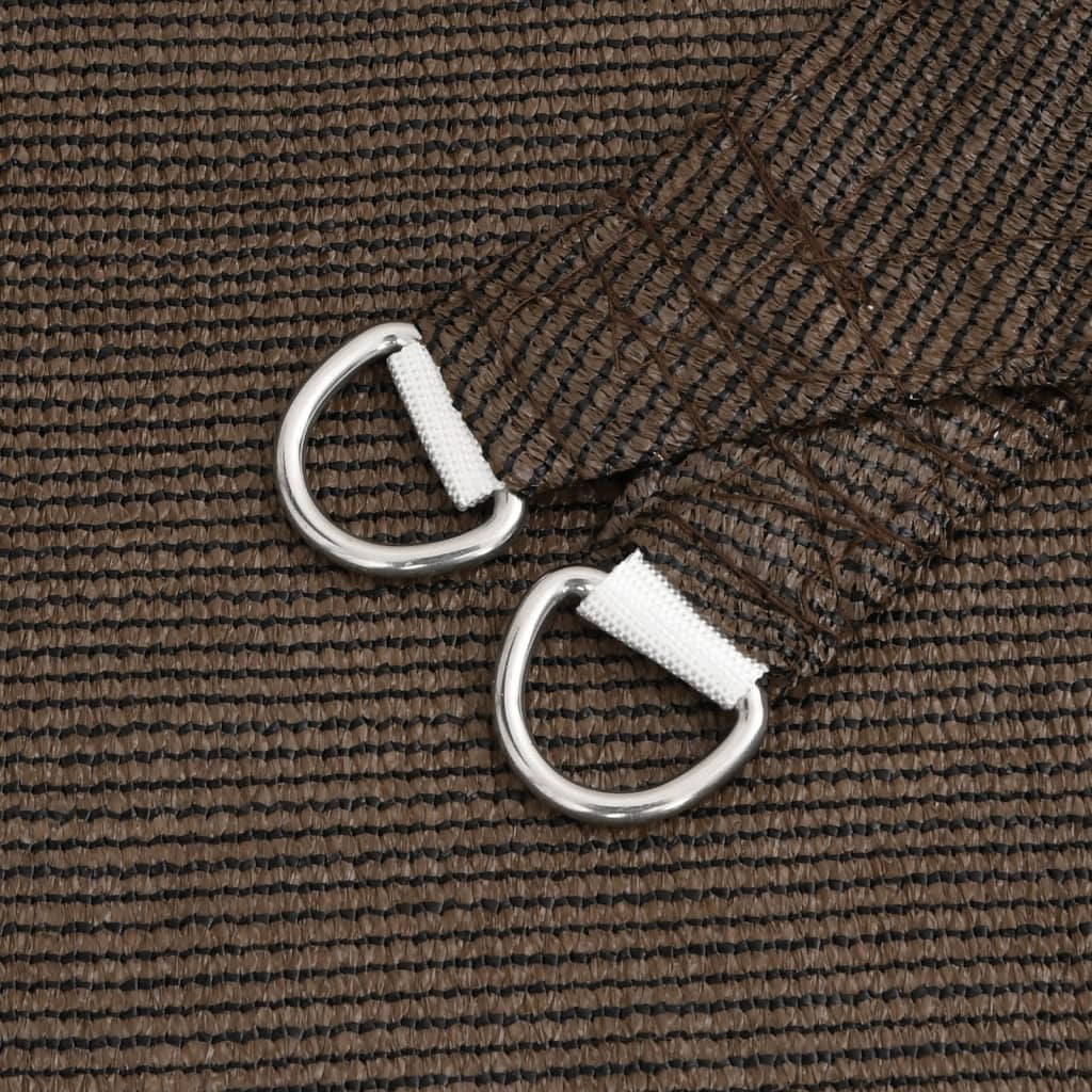 vidaXL Pânză parasolar, maro, 3,5x5 m, HDPE, 160 g/m²