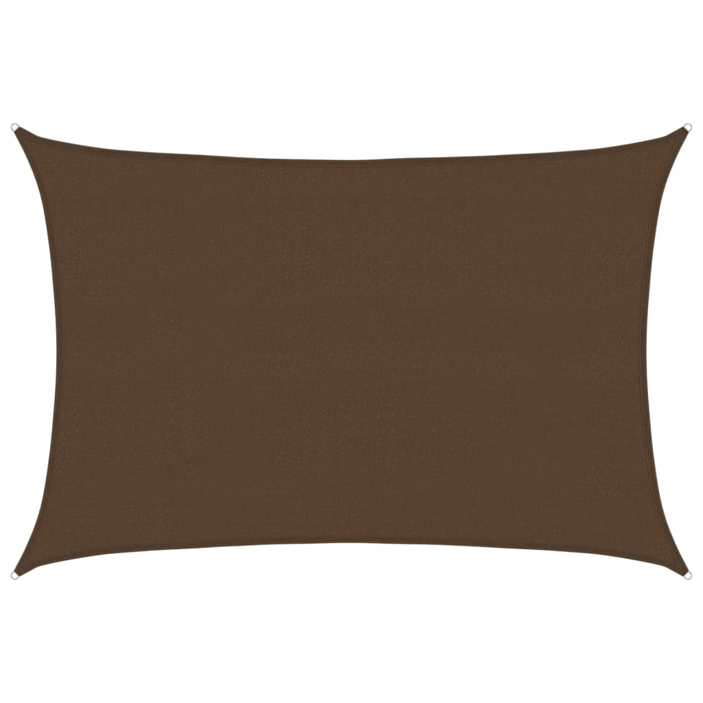 vidaXL Pânză parasolar, maro, 4x6 m, 160 g / m², HDPE
